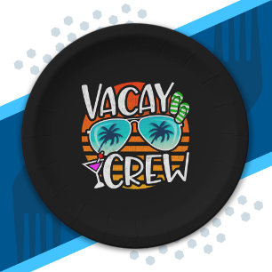 Friends Vacation - Couples Vacation - Vacation Paper Plate