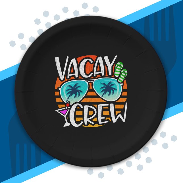 Friends Vacation - Couples Vacation - Vacation Paper Plate (Creator Uploaded)