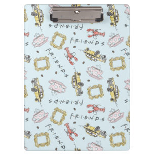 FRIENDS™ Watercolor Icons Pattern  Clipboard