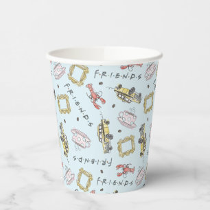 FRIENDS™ Watercolor Icons Pattern Paper Cups