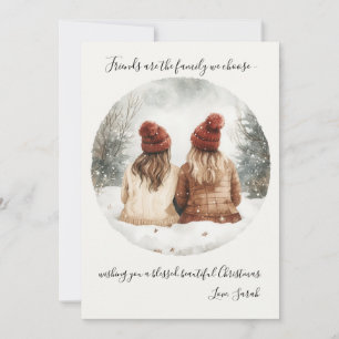 Friends We Choose – Cosy Winter Friends Christmas Invitation