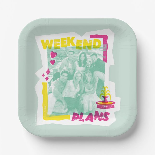 FRIENDS™ | Weekend Plans Paper Plate (Front)