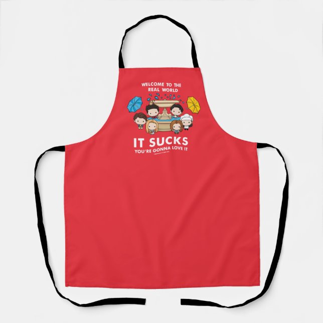 FRIENDS™ | Welcome to the Real World Chibi Apron (Front)