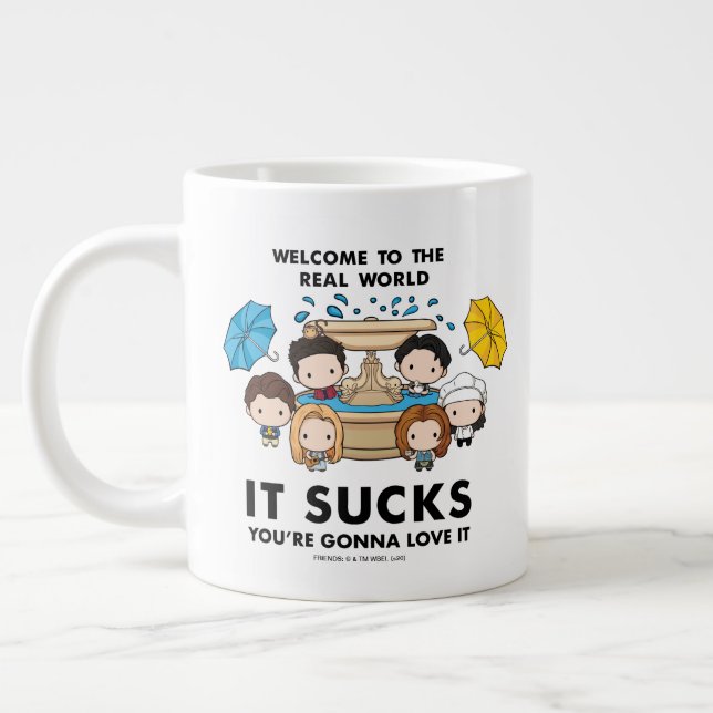 FRIENDS™ | Welcome to the Real World Chibi Large Coffee Mug (Left)