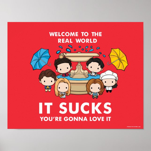 FRIENDS™ | Welcome to the Real World Chibi Poster (Front)