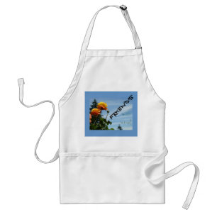 Friends with Wine! aprons Blue sky Rose Garden