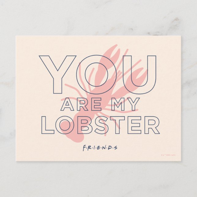 FRIENDS™ | You are My Lobster Postcard (Front)