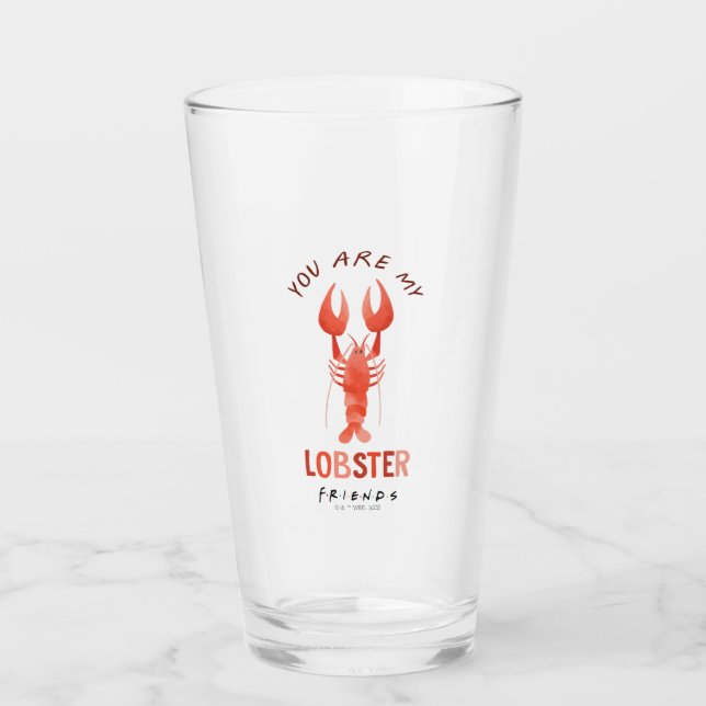 FRIENDS™ | You Are My Lobster Watercolor Graphic Glass (Front)