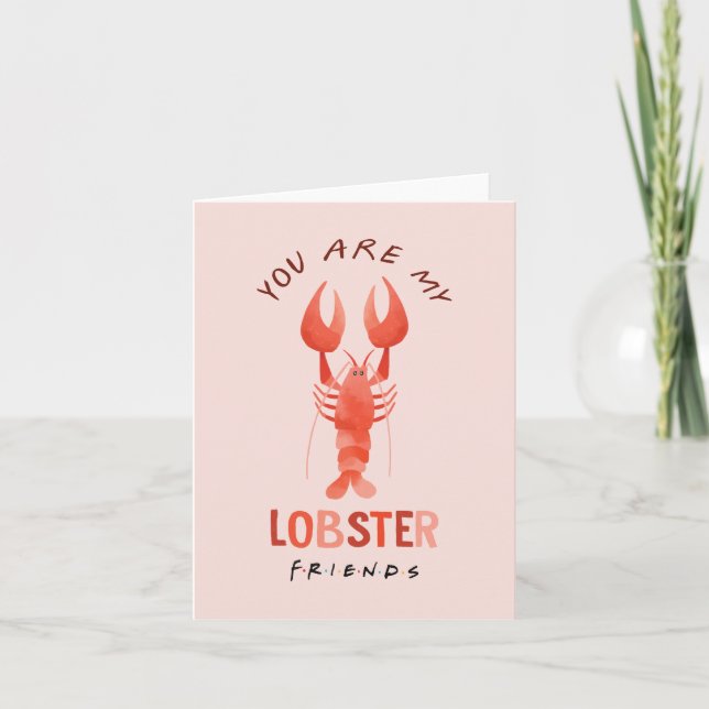 FRIENDS™ | You Are My Lobster Watercolor Graphic Note Card (Front)