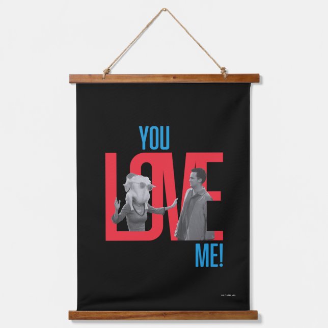 FRIENDS™ | You Love Me Quote Hanging Tapestry (Front)