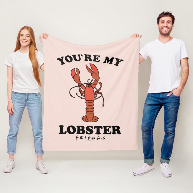 FRIENDS™ | You're my Lobster - Classic Typography Fleece Blanket (In Situ)