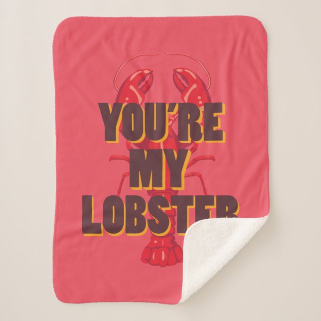 FRIENDS™ | You're my Lobster Sherpa Blanket (Front)