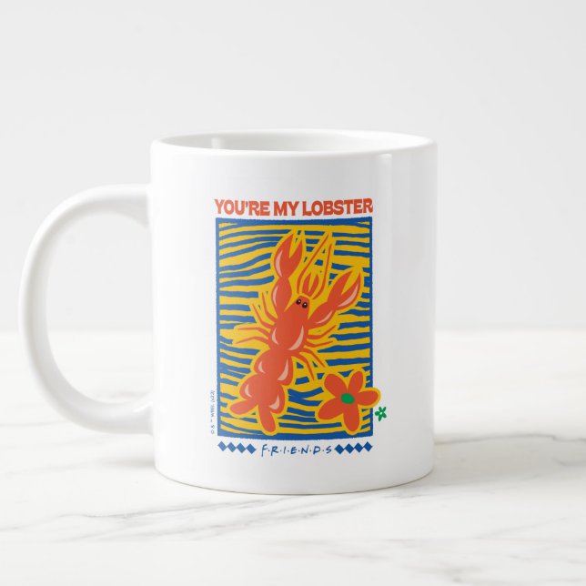 FRIENDS™ | You're My Lobster Vibrant Graphic Large Coffee Mug (Left)