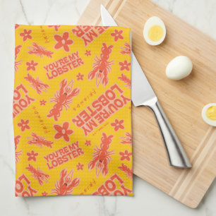 FRIENDS™   You're My Lobster Vibrant Pattern Tea Towel