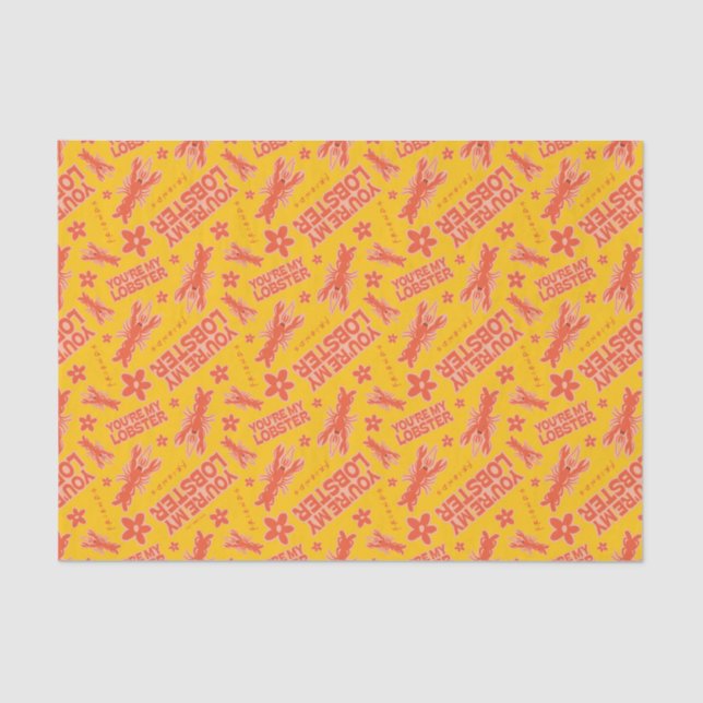 FRIENDS™ | You're My Lobster Vibrant Pattern Tissue Paper (Front)