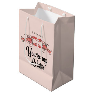 FRIENDS™ You're my Lobster Watercolor Quote Medium Gift Bag