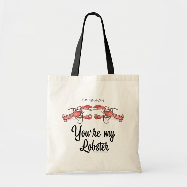 FRIENDS™ | You're my Lobster Watercolor Quote Tote Bag (Front)
