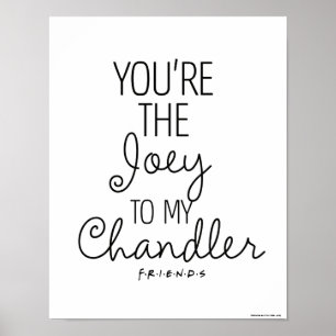 FRIENDS™ You're the Joey to my Chandler Poster