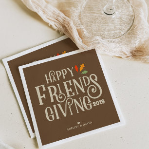 Friendsgiving Colour of Autumn Napkin