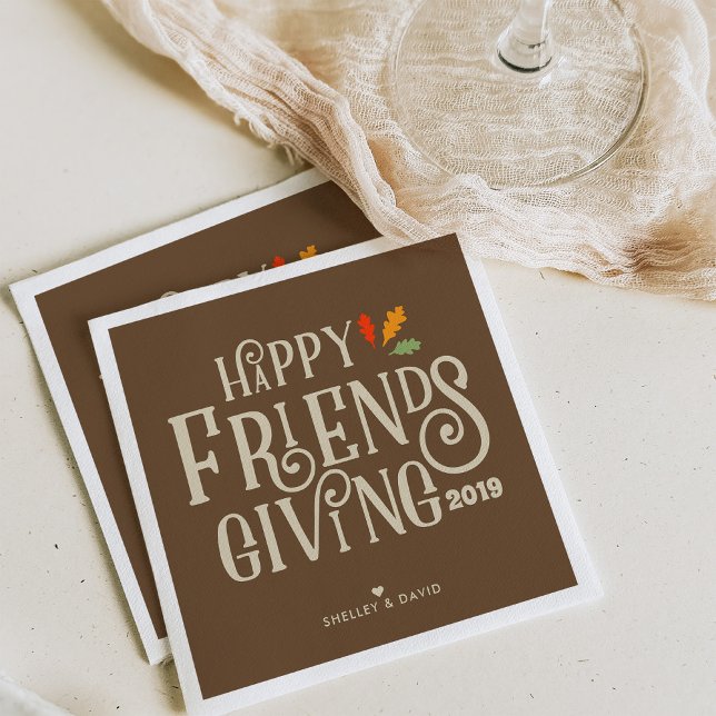 Friendsgiving | Colour of Autumn Napkin (Creator Uploaded)