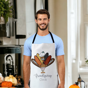 Friendsgiving Cook Turkey Boxers Funny Apron
