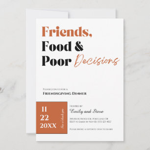 Friendsgiving Dinner Invitation