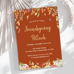 Friendsgiving Dinner Invitation