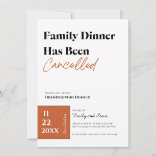 Friendsgiving Dinner Invitation