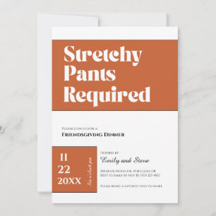 Friendsgiving Dinner Invitation