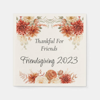 Friendsgiving Dinner Invitation Napkin
