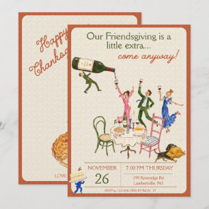 Friendsgiving Dinner Party Invitation
