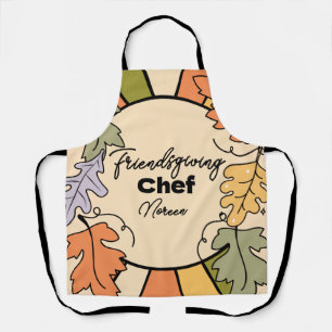 Friendsgiving Editable Chefs Apron