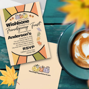 Friendsgiving Feast & Friendly Games invitations