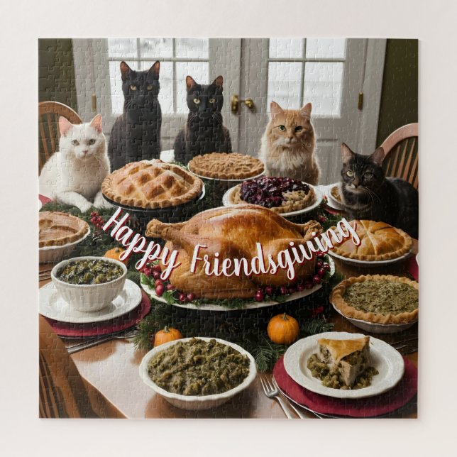 Friendsgiving Feast Jigsaw Puzzle (Vertical)