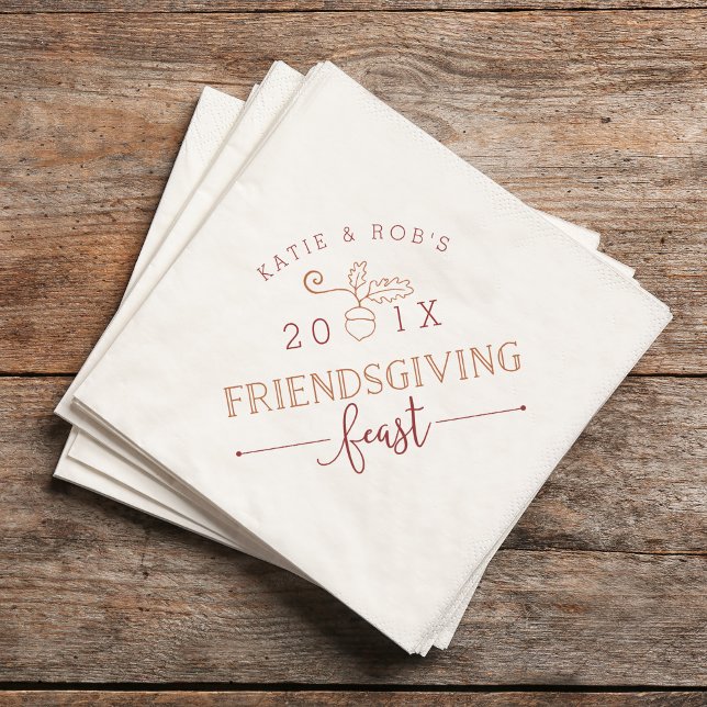 Friendsgiving Feast Thanksgiving Napkin (Creator Uploaded)
