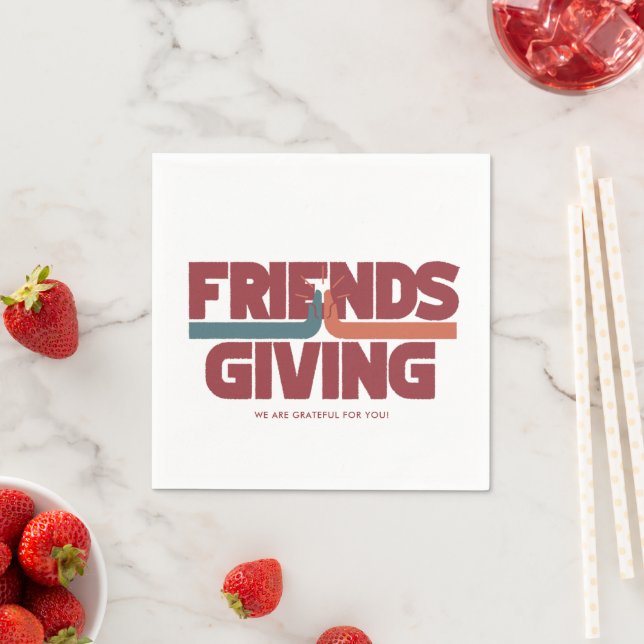 Friendsgiving High Five Thanksgiving Party Napkin (Insitu)