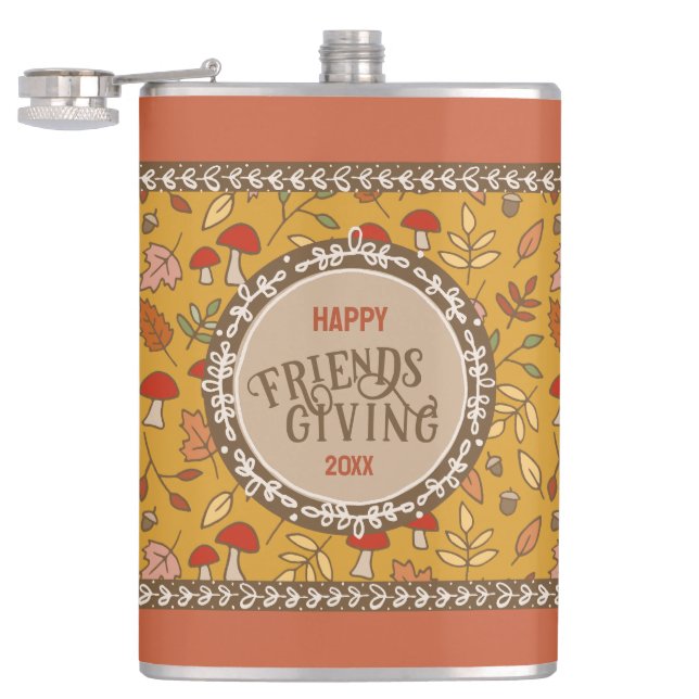 Friendsgiving Hip Flask (Opened)