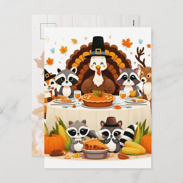 Friendsgiving Holiday Postcard (Front/Back)