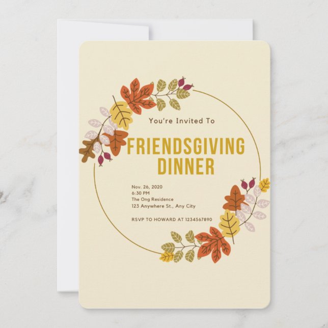 Friendsgiving Invitation (Front)