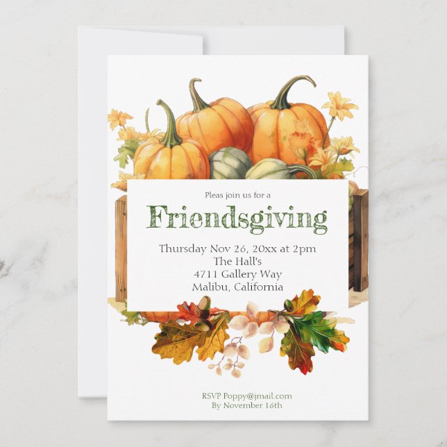 Friendsgiving Invitation (Front)
