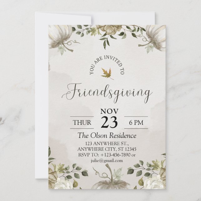 Friendsgiving Invitation (Front)