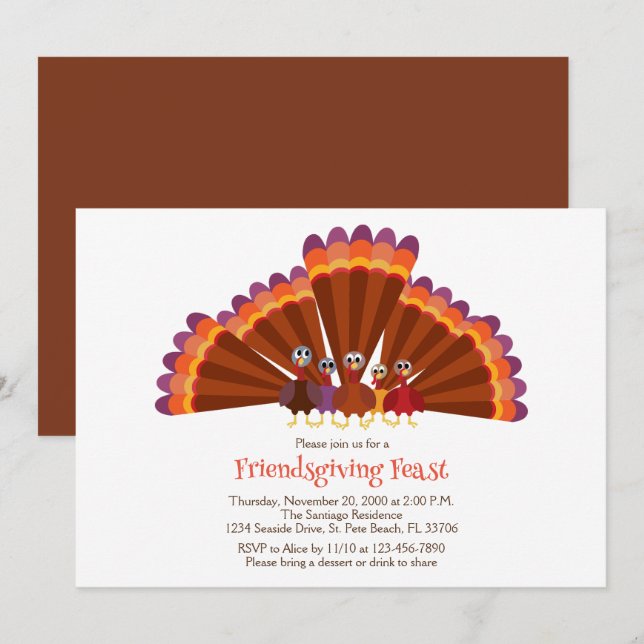 Friendsgiving Invitation (Front/Back)
