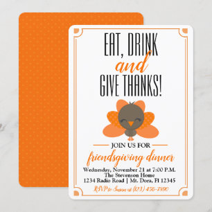 Friendsgiving Invitation - Thanksgiving Dinner