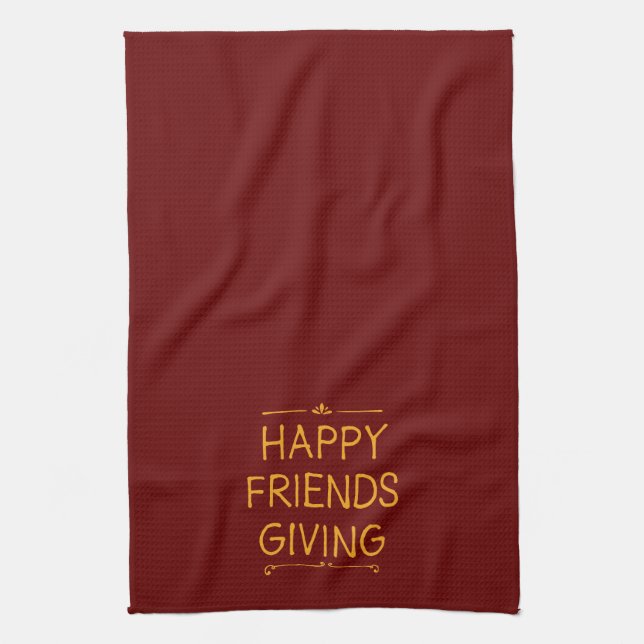Friendsgiving | Kitchen Towel | Rust (Vertical)