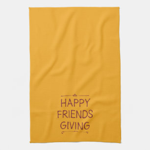 Friendsgiving   Kitchen Towel   Yellow