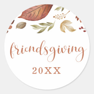 Friendsgiving Leaves Sticker