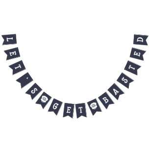 Friendsgiving Let's Get Basted Bunting Banner