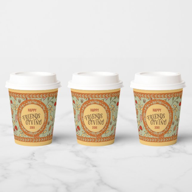 Friendsgiving Paper Cups (Multi)