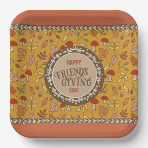 Friendsgiving Paper Plate