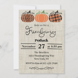 Friendsgiving Party Invitation